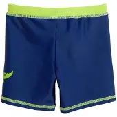 Playshoes Zwemshorts 'Krokodil' royal blue/koningsblauw / neongroen / pasteloranje