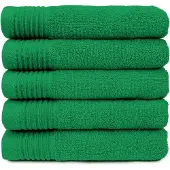 The One Towelling The One Handdoek 450 gram 50x100 cm Groen (5 stuks)