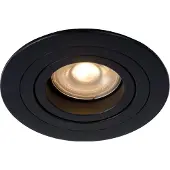 Lucide TUBE - Inbouwspot - Ø 9,2 cm - 1xGU10 - Zwart