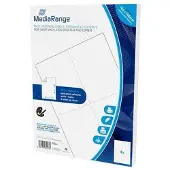 MediaRange Multifunctioneel etiketten MRINK143 Wit 10,5 cm 50 Vellen à 4 Etiketten