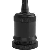 Calex E27 Lamphouder | Max 60W | Peak Model | Aluminium Mat Zwart