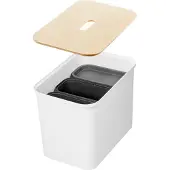 Orthex 23 Smartstore Collect opbergdoos met verdelers en deksel Wit/Taupe 76 L
