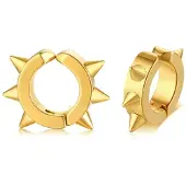 LGT JWLS LGT Jewels Ooringen Edelstaal Spike Goudkleurig