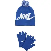 Nike Set 'Mütze & Handschuhe' royal blue/koningsblauw / wit