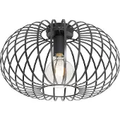 QAZQA Design plafondlamp zwart 39 cm - Johanna