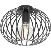 QAZQA Slimme plafondlamp zwart 30 cm incl. Wifi G95 - Johanna