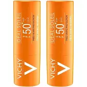 VICHY Idéal Soleil Stick Gevoelige Zones Zonnebrand SPF50+ - 2x9ml - Hoge Bescherming