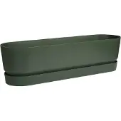 Elho Greenville Trough Long 70 - Plantenbak voor Buiten - 100% Gerecycled Plastic - L79.0 x B19.5 x H18.5 cm - Blad groen