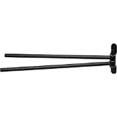 Haceka Handdoekhouder Ixi Dubbel Draaibaar 39 cm Mat Zwart