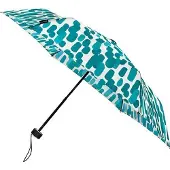 Minimax opvouwbare paraplu plat windproof dessin - gestreept - 90 cm blauw