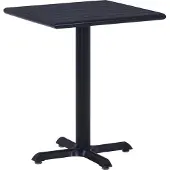 vidaXL Tuintafel 60x60x75 cm zwart