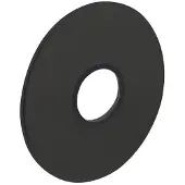 Intersteel Rozet renovatie zelfklevend plat 55x2mm - RVS/mat zwart