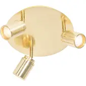 QAZQA Moderne badkamer spot messing 3-lichts IP44 - Ducha