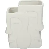 HD Living Vaas Face White 9,3 x 17,5 x 20,8 cm