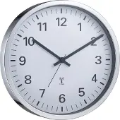 Technoline WT 8950 Horloge murale radio-pilotée Ø 30 cm (Chrome)