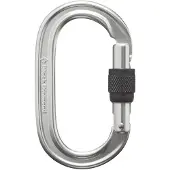 Black Diamond Oval Keylock Screwgate Carabine Polished