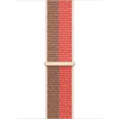 Apple Watch 42/44/45 mm Nylon Sport Loop Horlogeband Pomelo/Sahara-beige