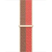 Apple Watch 38/40/41 mm Nylon Sport Loop Horlogeband Pomelo/Sahara-beige
