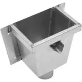 Rheinzink wb vergaarbak, vierkant ø100mm xl 1640000301