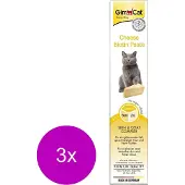 GimCat Kaas-Pasta - Kattensnack - 3 x Kaas 50 g