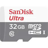 SanDisk - Ultra microSDHC 32GB Card + SD Adapter 30MB/s Cla