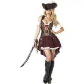 California Costumes Sexy piraten jurk (Meerkleurig)