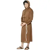 Smiffys Pater kostuum (bruin, M)