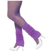 Smiffys Smiffy's Beenwarmers - Paars - jaren 80 - retro - fitness