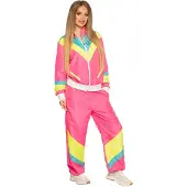 Boland Retro Babe dames polyester neonroze