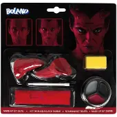 Boland Schminkset duivel (Rood, zwart en wit)
