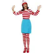 Maskerad Leuk Where's Wally? Wenda pak voor dames