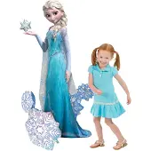 Amscan folieballon Airwalker Elsa meisjes 1,44 meter blauw