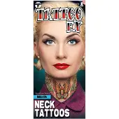 Fancydresswarehouse Neptatoeage Neck Tattoo Moth Polyester