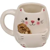 Out of the blue Ootb Drinkbeker met koekjesvak, Katze 1 St