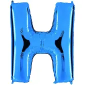 Ballongkungen AB Folieballon 100cm letter H blauw