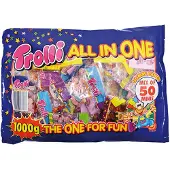 ERT Godis uitdeelzak - 1000g - snoep - Pinata vulling - glutenvrij - uitdeelzak - snoepgoed - Zuur - Zoet - Sinterklaas en kerst cadeau