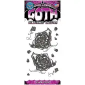 Fancydresswarehouse Neptattoo Volwassenen Gothic Black Roses - Polyester