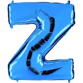 Ballongkungen AB Folieballon 100cm letter Z blauw
