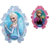 Amscan Folieballon Frozen Elsa en Anna XL - 63x78 cm