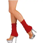 Boland beenwarmers dames 32 cm rood