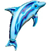 Ballongkungen AB Folieballon Dieren - Dolfijn - 86 cm - Helium- en Luchtvulling