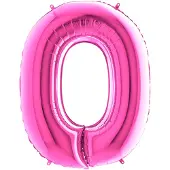 Ballongkungen AB Folieballon 100cm letter O - fuchsia roze