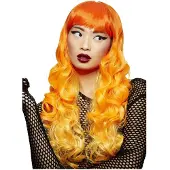 Smiffys Manic Panic Psychedelic Sunrise Siren Pruik | Festival pruik (oranje)