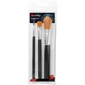 Smiffys Set van 3 make-up kwasten