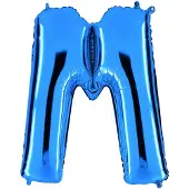 Ballongkungen AB Folieballon 100cm letter M blauw