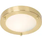 QAZQA Moderne plafonnière goud 18 cm IP44 - Yuma