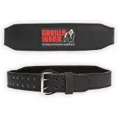 Gorilla wear Halterriem - 4 Inch Padded Leren Lifting Belt - Zwart - 2XL/3XL