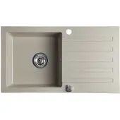 Sapho spoelbak 78x44cm met kraangat beige graniet