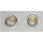 Fantasia ZOOM I 2L inbouwspot grijs - 2 LED-lichtbronnen - dimbaar