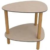 Lind DNA Loungetafel Curve Lounge Table S Bull Warm Grey Oak Nature